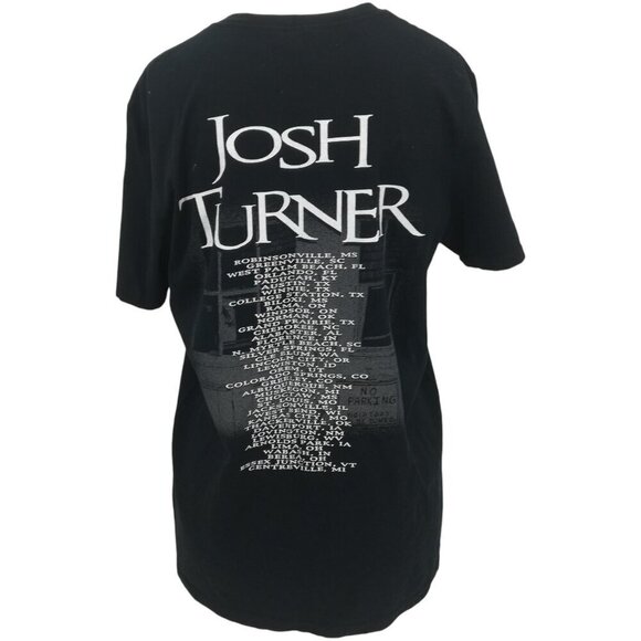 Josh Turner Graphic Tee Tour T-Shirt Size M Black Country Y2K Music Band Black - Picture 5 of 10